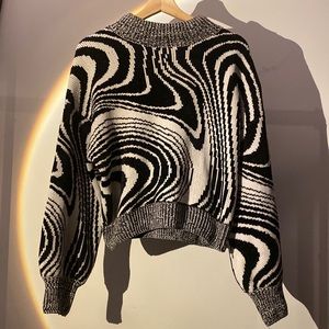 psychedelic swirl sweater